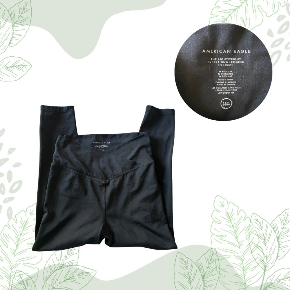 Black American Eagle 7/8 Legging